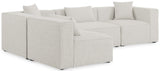 Cube - Linen 4 Piece Modular Corner Sectional
