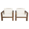 Stylish Outdoor Chair Set With Cushions For Garden (Set of 2)