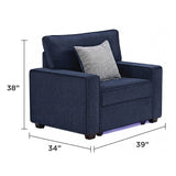 Rita - Accent Chair With LED Underlighting