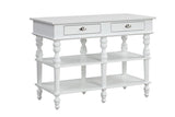 Rorratt - Kitchen Island - Marble Top & White
