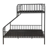 Caius - Twin Long/Queen Bunk Bed - Gunmetal
