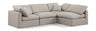 Indulge - Linen 4 Piece Modular Sectional