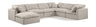 Indulge - Linen 7 Piece Modular Sectional
