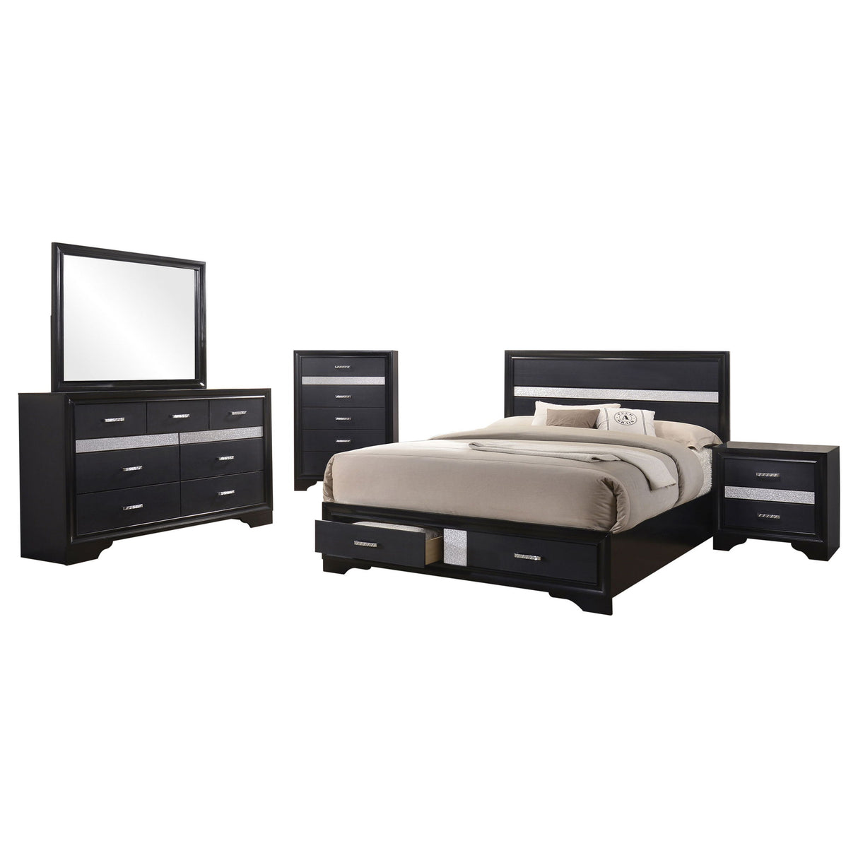Corbin - Glittering Bedroom Set
