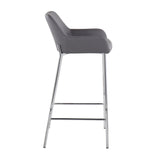 Daniella - Fixed-Height Bar Stool Set - Chrome Frame