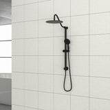 Shower System With 5 Function Rain Hand Shower And Slide Bar Combo