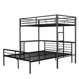 Bunk Bed With Desk, Ladder And Quality Slats For Bedroom