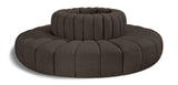 Arc - Boucle Fabric 8 Piece Round Modular Sofa