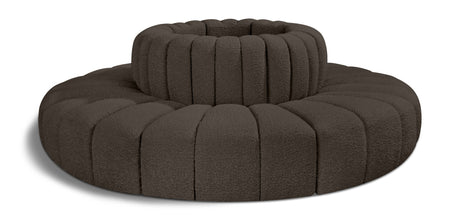 Arc - Boucle Fabric 8 Piece Round Modular Sofa