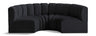 Arc - Velvet 4 Piece U-Shaped Modular Sofa
