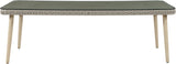 Seacrest - Tempered Glass Top And Wicker Outdoor Patio Dining Table