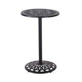 Phoebe - Outdoor Cast Bar Table - Black