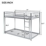 Metal Bunk Bed, Low Bunk Bed With Ladder