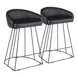 Canary - Counter Stool (Set of 2) - Black Metal