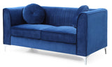 Glam Styled Micro Suede Velvet Loveseat