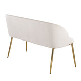 Luna - Glam Bench - Gold Legs