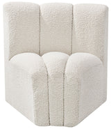 Arc - Boucle Fabric Curved Corner Chair