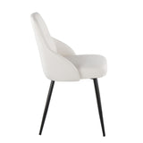 York - Upholstered Chair (Set of 2) - Black Metal Legs