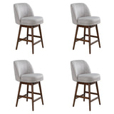 Sadie - Solid Wood Upholstered 26" Counter Height Swivel Barstool