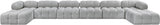 Ames - 8 Piece Fabric Modular Sectional