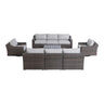 Stylish Sofa Seating Group With Cushions Perfect For Outdoor Gatherings
