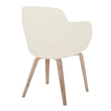 Boyne - Contemporary Dining / Accent Chair (Set of 2) - Whitewashed Wood Legs