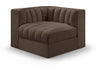 Rummi - Velvet Performance Fabric Upholstered Modular Corner Chair