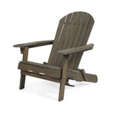 Zenithia - Outdoor Foldable Adirondack Chair With 2 Cup Holders