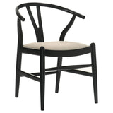 Crestmont - Wood Wishbone Dining Side Chair (Set of 2) - Black