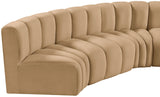 Arc - Velvet 8 Piece Curved Modular Sofa