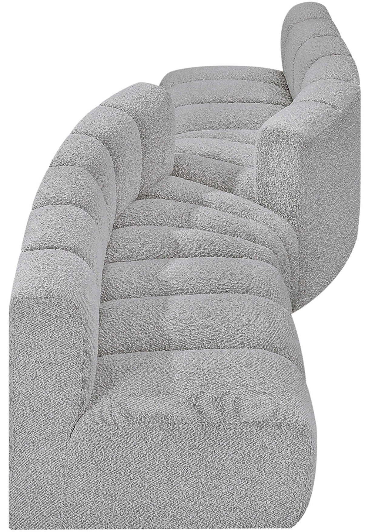 Arc - Boucle Fabric 4 Piece Sofa