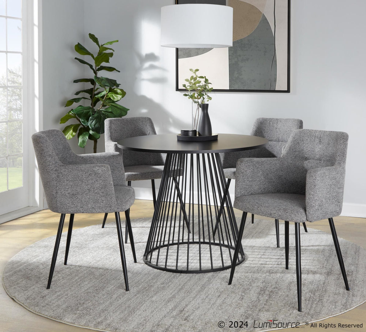 Canary - Cosmo Dining Table - Black Base