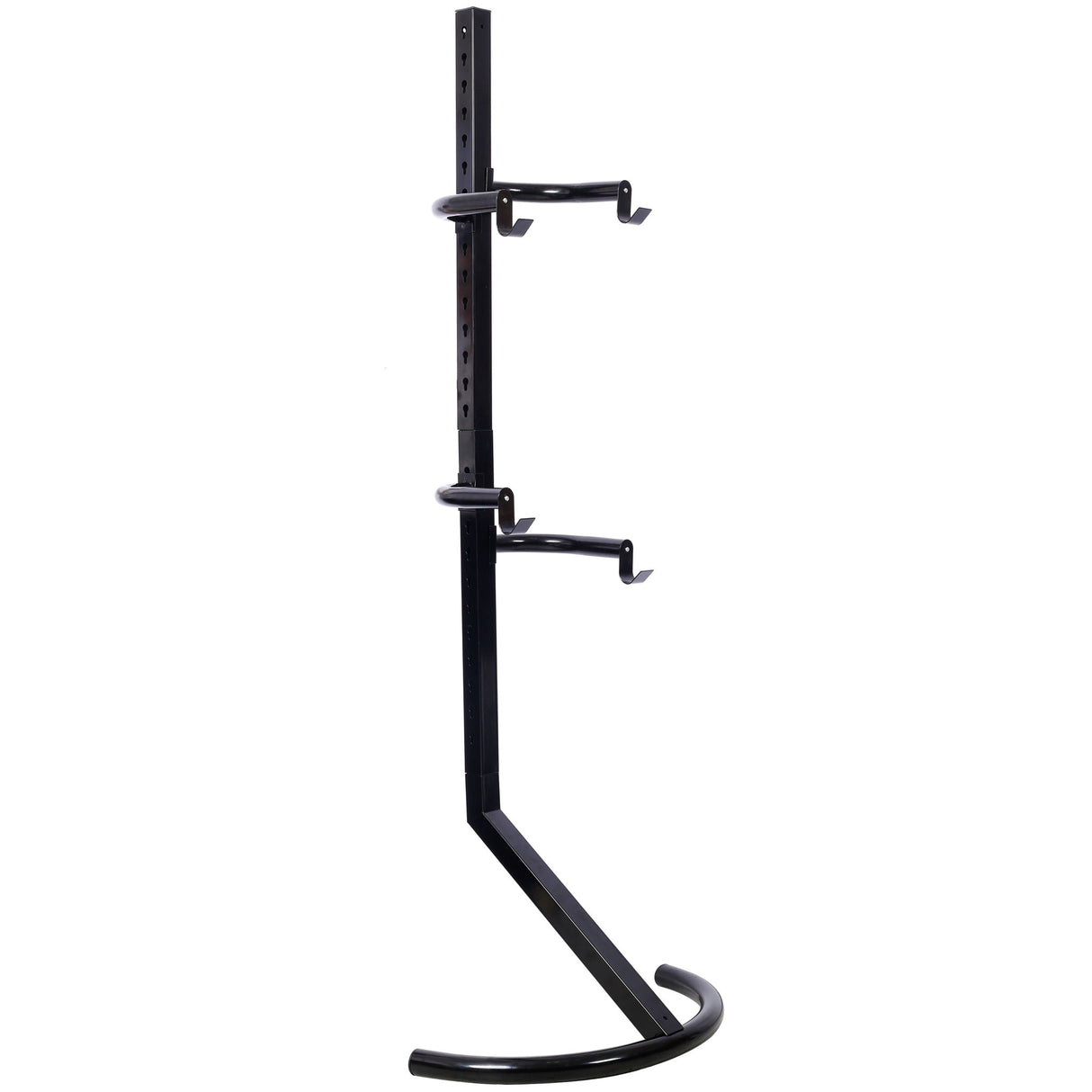 Indoor Bike Rack Stand For 1 - 2 Bicycles With Adjustable Arms - Black