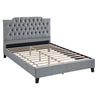 Modern Bed Frame With Tufted Upholstered Headboard