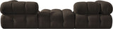 Ames - 3 Piece Boucle Modular Sofa With 1 Backless Seat