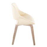 Fabrizzi - Mid-Century Modern Dining / Accent Chair (Set of 2) - Whitewash Wood