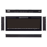 Electric Fireplace With Adjustable Flame