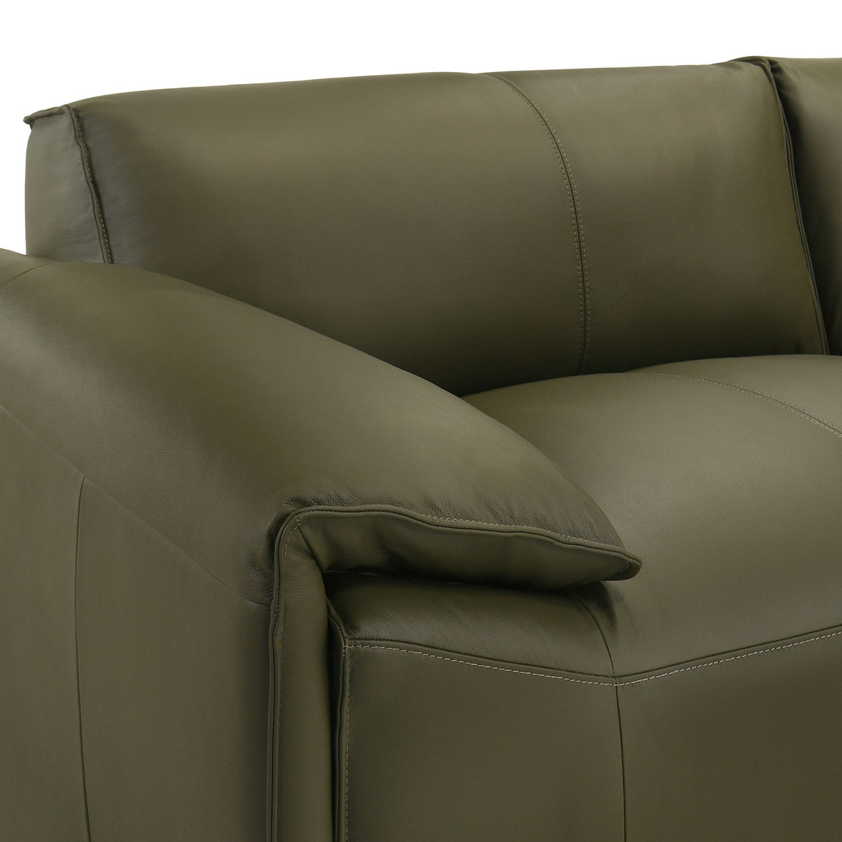 Tanner - Leather Sofa With Padded Arms
