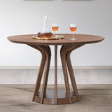 Seda - Round Dining Table - Walnut