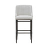 Marvin - Steel Frame Faux Leather Upholstered Bar Height Barstool