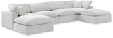 Comfy - 6 Piece Velvet Modular Double Chaise Sectional