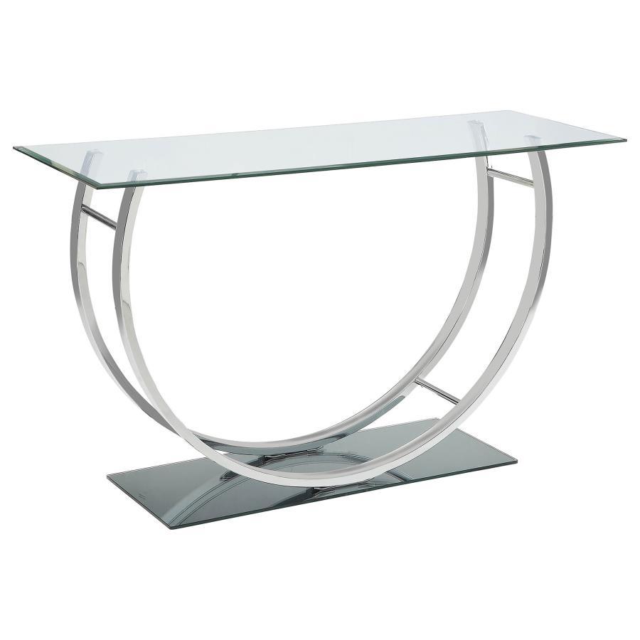 Danville - Rectangular U-Shaped Glass Top Table