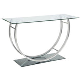 Danville - Rectangular U-Shaped Glass Top Table