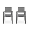 Waterfal - Outdoor Aluminum Dining Chair With Mesh Seat (Set of 2)