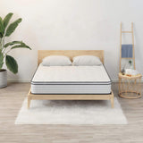 12'' Queen Hybrid Mattress With Pocket Springs And Memory Foam, Medium Firm Support - White