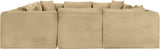 Shaggy - 8 Piece Modular U-Shaped Sectional