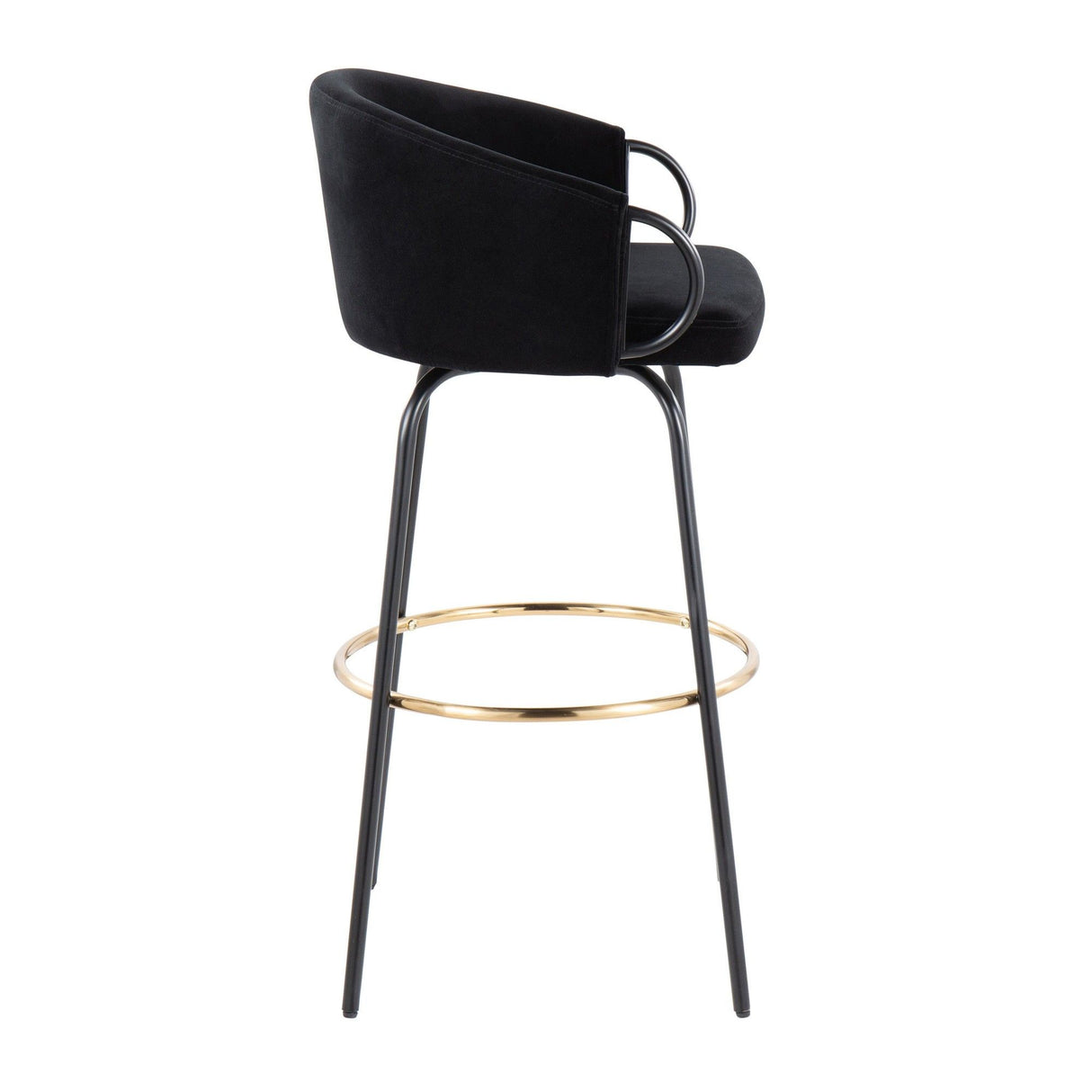 Claire - 30" Fixed-Height Barstool (Set of 2) - Black Base