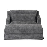 Sofa Bed Loveseat With Textured Surface And 2 Cushions