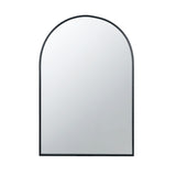 Arched Mirror With Metal Frame, Wall Mirror For Living Room Bedroom Entryway