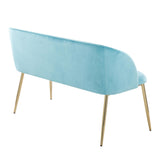 Luna - Glam Bench - Gold Legs